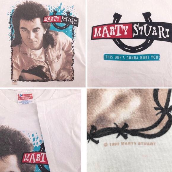Marty Stuart 1992 This One's Gonna Hurt You Tour Tshirt - Picture 3 of 4